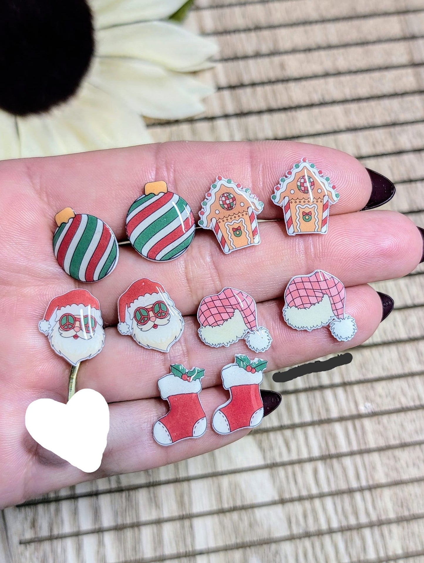 Groovy Christmas Studs